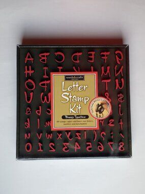 Words & Crafts Letter Stamp Kit – Breezy Typeface (69 Pieces) Brand New